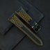 Padded Black Epsom Rally Racing Leather Watch Strap