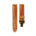 Padded Brown Patina Alligator Leather Watch Strap