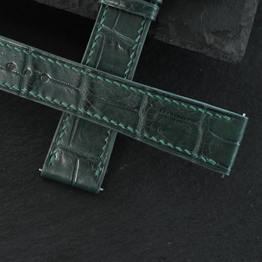 Dark Green Alligator Watch Strap