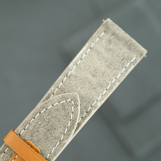 Taupe Canvas Watch Strap