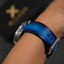 Blue Patina Leather Watch Strap