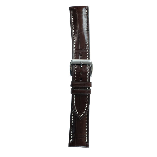 Chocolate Alligator Watch Strap