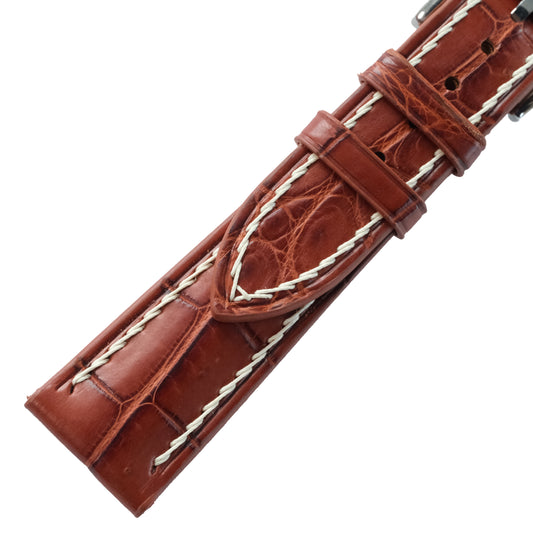 Cognac Alligator Watch Strap