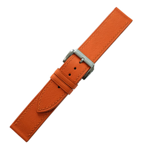 Orange Cowhide Watch Strap