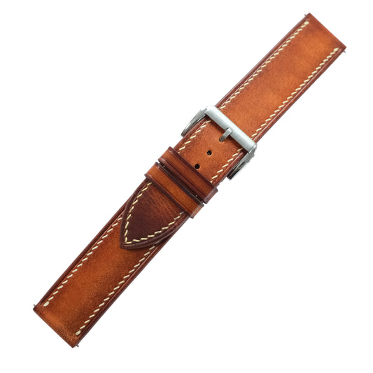 Cognac XILUGS Signature Patina Watch Strap