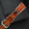 Padded Cognac Patina Leather Watch Strap – White Stitch