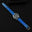 Flat Cobalt Blue Patina Alligator Leather Watch Strap
