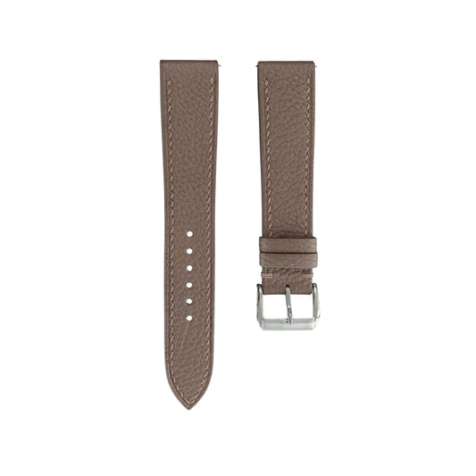 taupe togo calfskin watch strap