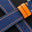Flat Navy Epsom Calfskin Leather Watch Strap