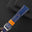 Flat Navy Epsom Calfskin Leather Watch Strap