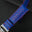 Padded Blue Epsom Leather Rally Watch Strap - Red Racing Holes, Stitch & Edge