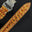 Flat Honey Patina Alligator Leather Watch Strap