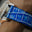 Flat Cobalt Blue Patina Alligator Leather Watch Strap