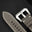 Flat Taupe Grey Epsom Calfskin Leather Watch Strap – Cream Stitch