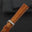 Padded Cognac Patina Leather Watch Strap – Beige Stitch
