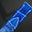 Flat Electric Blue Patina Alligator Leather Watch Strap