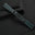 Padded Black Epsom Leather Rally Watch Strap - Turquoise Racing Holes & Stitch