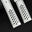Padded Off White Epsom Leather Rally Watch Strap – Black Large Racing Holes & Stitch