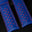 Padded Blue Epsom Leather Rally Watch Strap - Red Racing Holes, Stitch & Edge