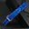 Flat Electric Blue Patina Alligator Leather Watch Strap