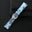 Flat Light Blue Black Floral Ostrich Sparse Quill Leather Watch Strap - White Stitch