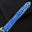 Flat Cobalt Blue Patina Alligator Leather Watch Strap