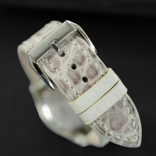 Flat Himalaya Alligator Leather Watch Strap