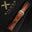 Padded Cognac Patina Leather Watch Strap – White Stitch