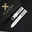Padded Off White Epsom Leather Rally Watch Strap – Black Large Racing Holes & Stitch