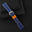 Flat Navy Epsom Calfskin Leather Watch Strap