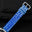 Flat Cobalt Blue Patina Alligator Leather Watch Strap