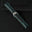 Padded Black Epsom Leather Rally Watch Strap - Turquoise Racing Holes & Stitch