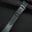 Padded Black Epsom Leather Rally Watch Strap - Turquoise Racing Holes & Stitch