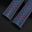 Padded Navy Epsom Leather Rally Watch Strap - Red Racing Holes & Stitch