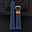 Flat Navy Epsom Calfskin Leather Watch Strap