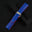 Padded Blue Epsom Leather Rally Watch Strap - Red Racing Holes, Stitch & Edge