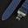 Padded Navy Epsom Leather Rally Watch Strap - Red Racing Holes & Stitch