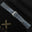 Padded Blue Grey Ostrich Leg Leather Watch Strap