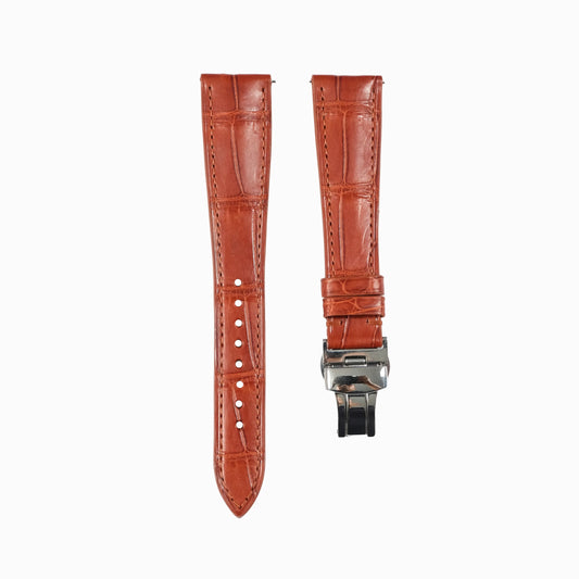 Cognac Alligator Watch Strap