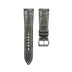 Padded Grey Alligator Leather Watch Strap