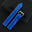 Flat Dark Blue Patina Alligator Leather Watch Strap – Orange Stitch