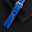 Flat Dark Blue Patina Alligator Leather Watch Strap – Orange Stitch