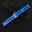 Flat Dark Blue Patina Alligator Leather Watch Strap – Orange Stitch