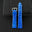 Flat Dark Blue Patina Alligator Leather Watch Strap – Orange Stitch