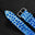 Flat Light Blue Patina Alligator Leather Watch Strap – Pebble Scale