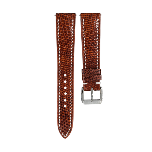 Brown Lizard Leather Watch Strap
