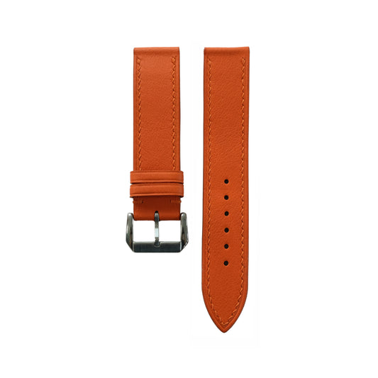 Orange Cowhide Watch Strap