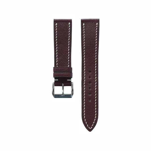 Burgundy Cowhide Watch Strap
