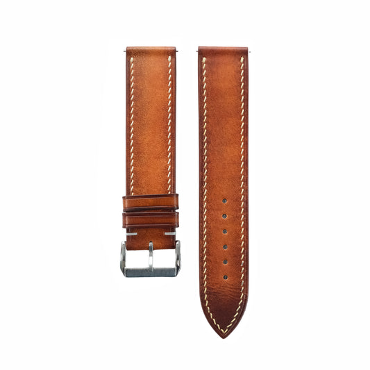 Cognac XILUGS Signature Patina Watch Strap