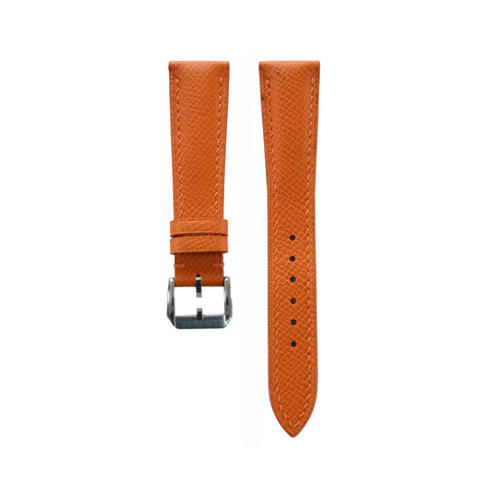 Orange Epsom Calfskin Watch Strap